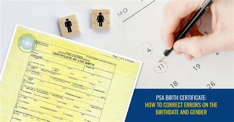 how to change birthdate in birth certificate|Correcting Errors in PSA Birth Certificates in the Philippines.